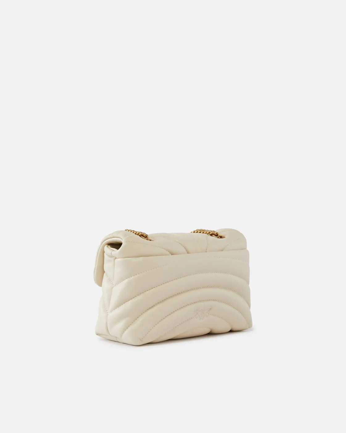 MINI LOVE BAG PUFF LARGE BUTTERFLY QUILT — white — фото 2