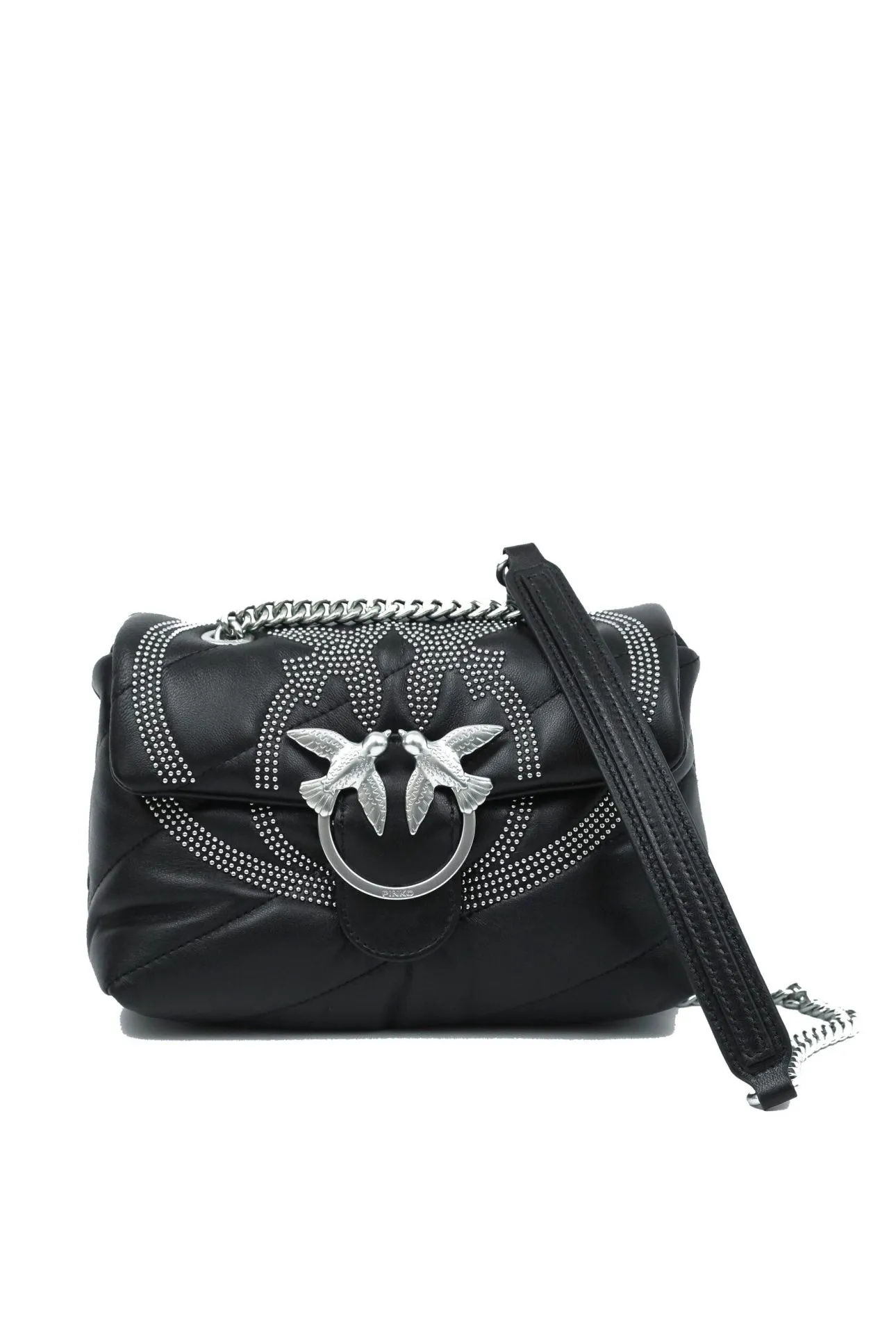 MINI LOVE BAG PUFF MAXI QUILT — black