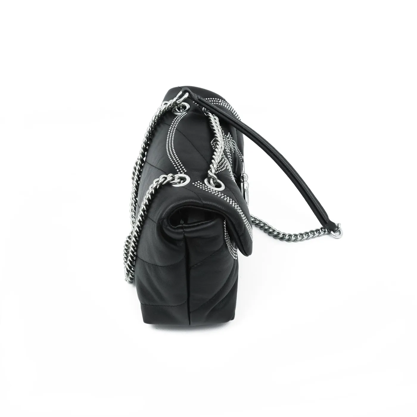MINI LOVE BAG PUFF MAXI QUILT — black — фото 4