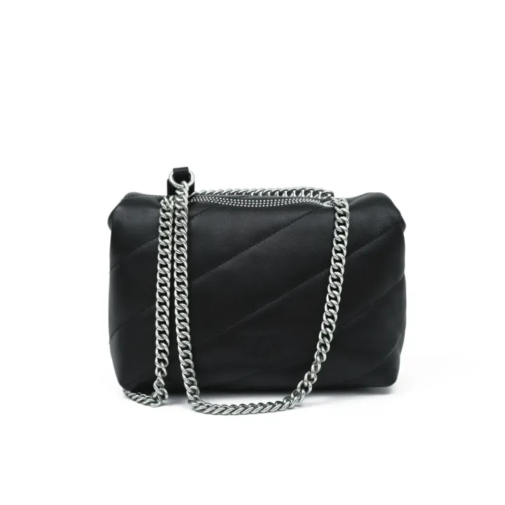 MINI LOVE BAG PUFF MAXI QUILT — black