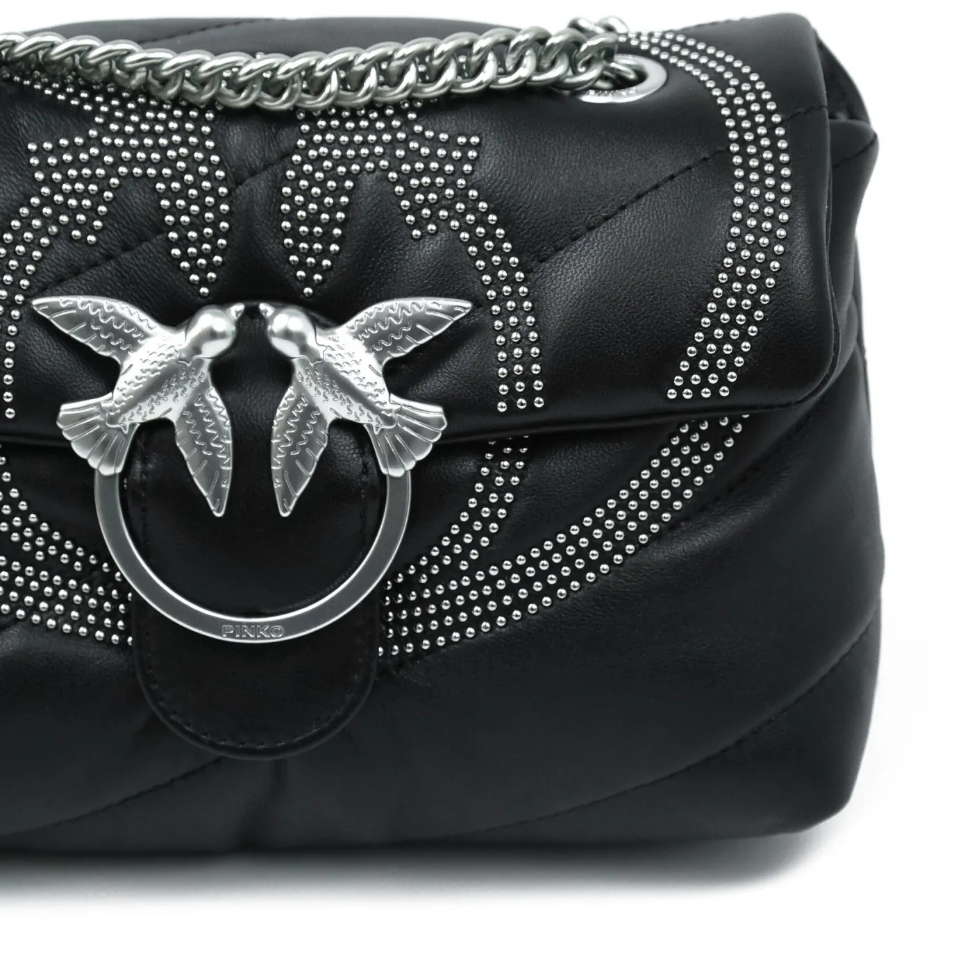 MINI LOVE BAG PUFF MAXI QUILT — black — фото 5