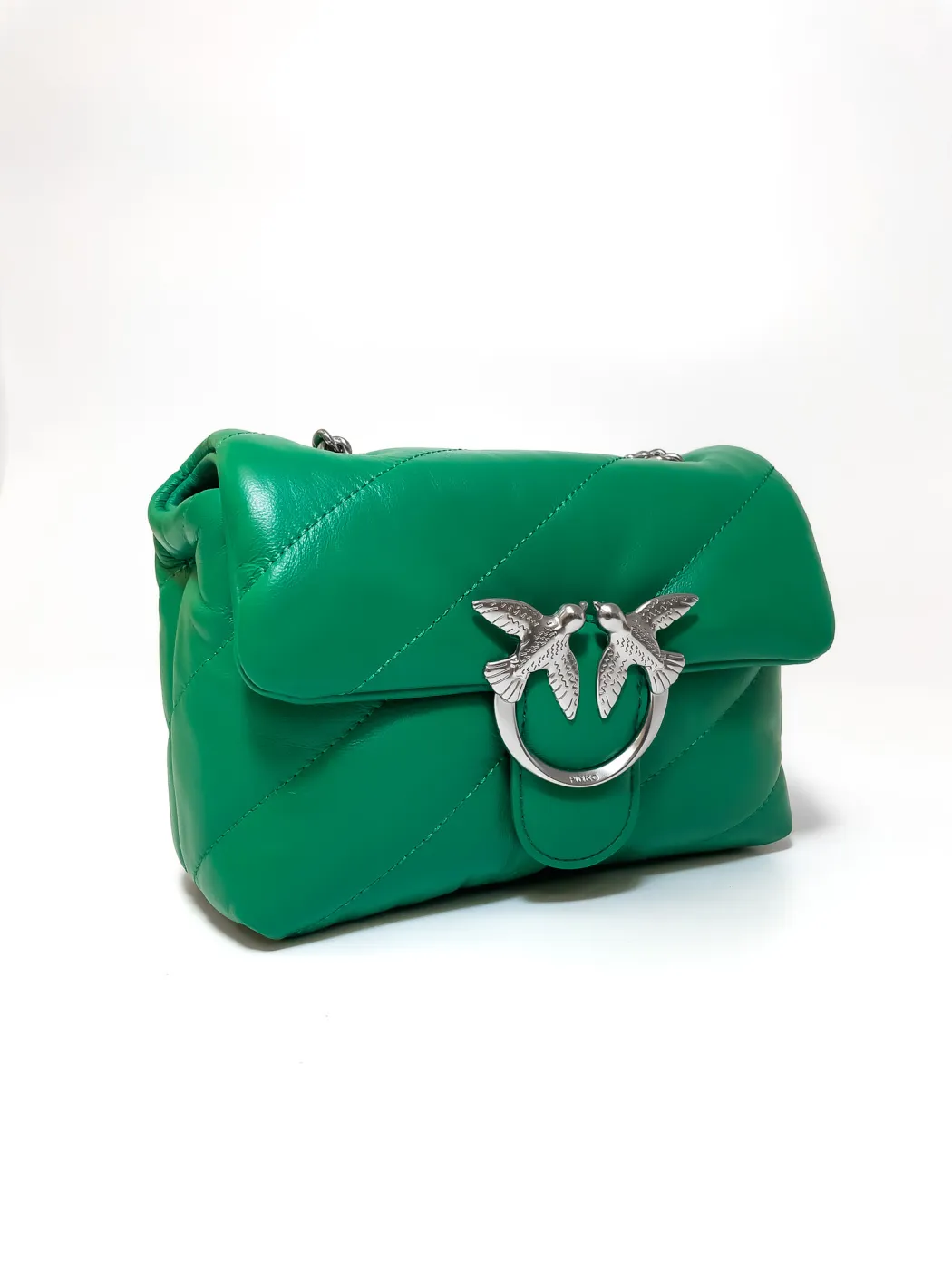 MINI LOVE BAG PUFF MAXI QUILT — green — фото 3