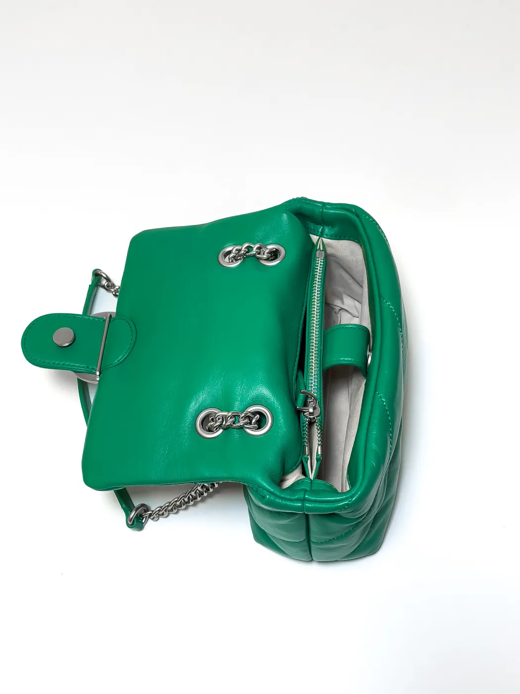 MINI LOVE BAG PUFF MAXI QUILT — green — фото 5
