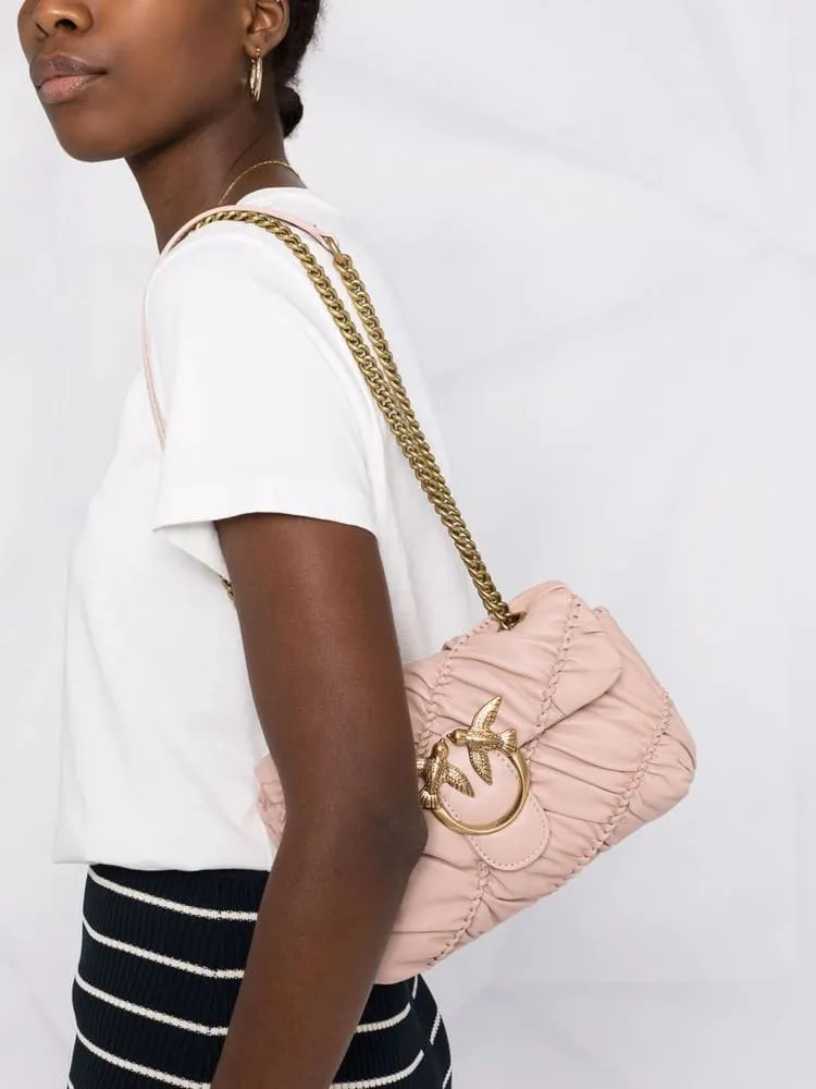 MINI LOVE BAG PUFF RUFFLE — dusty pink — фото 2