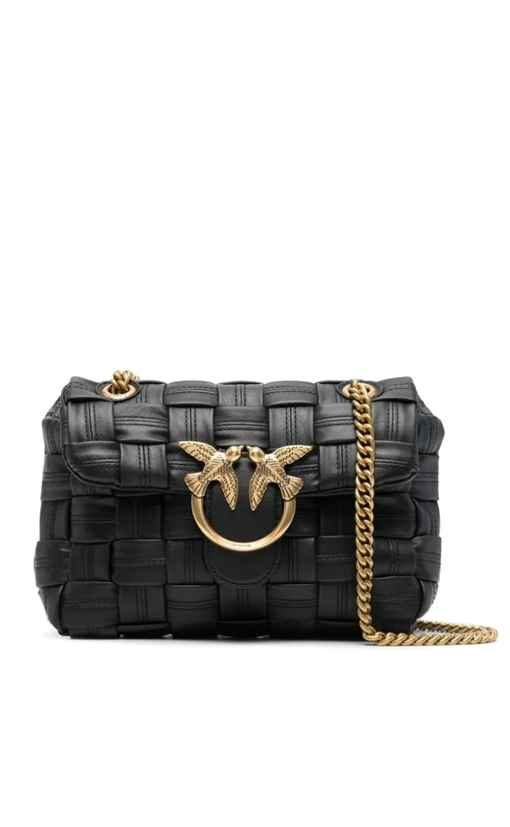MINI LOVE BAG PUFF WAVE — black