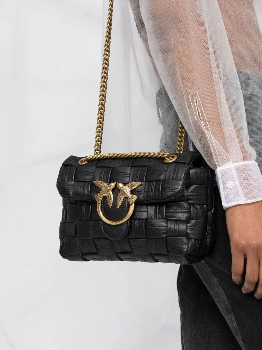 MINI LOVE BAG PUFF WAVE — black