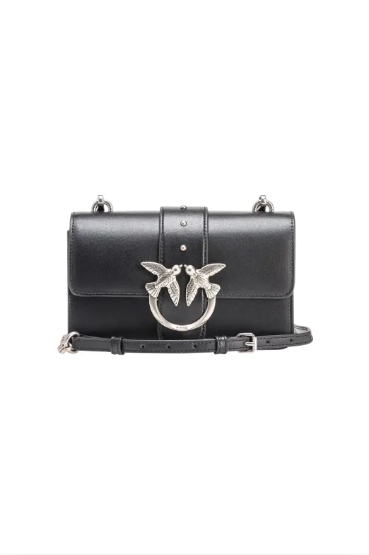 MINI LOVE BAG SIMPLY — black/silver