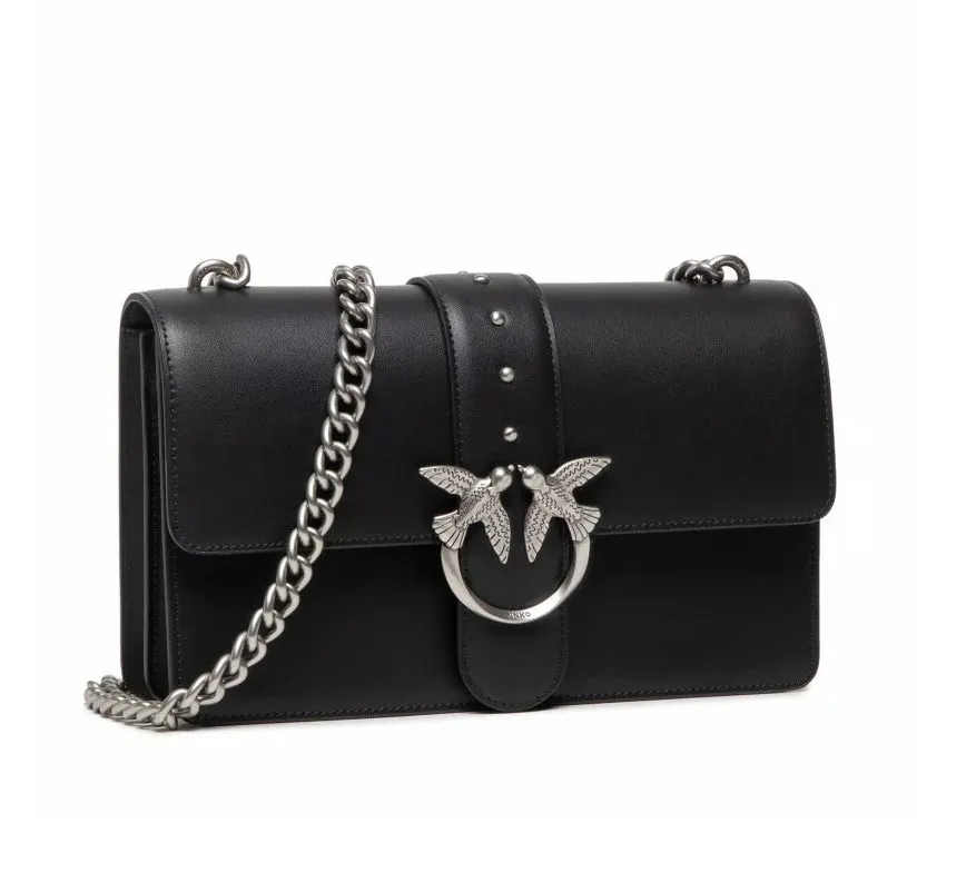 MINI LOVE BAG SIMPLY — black/silver