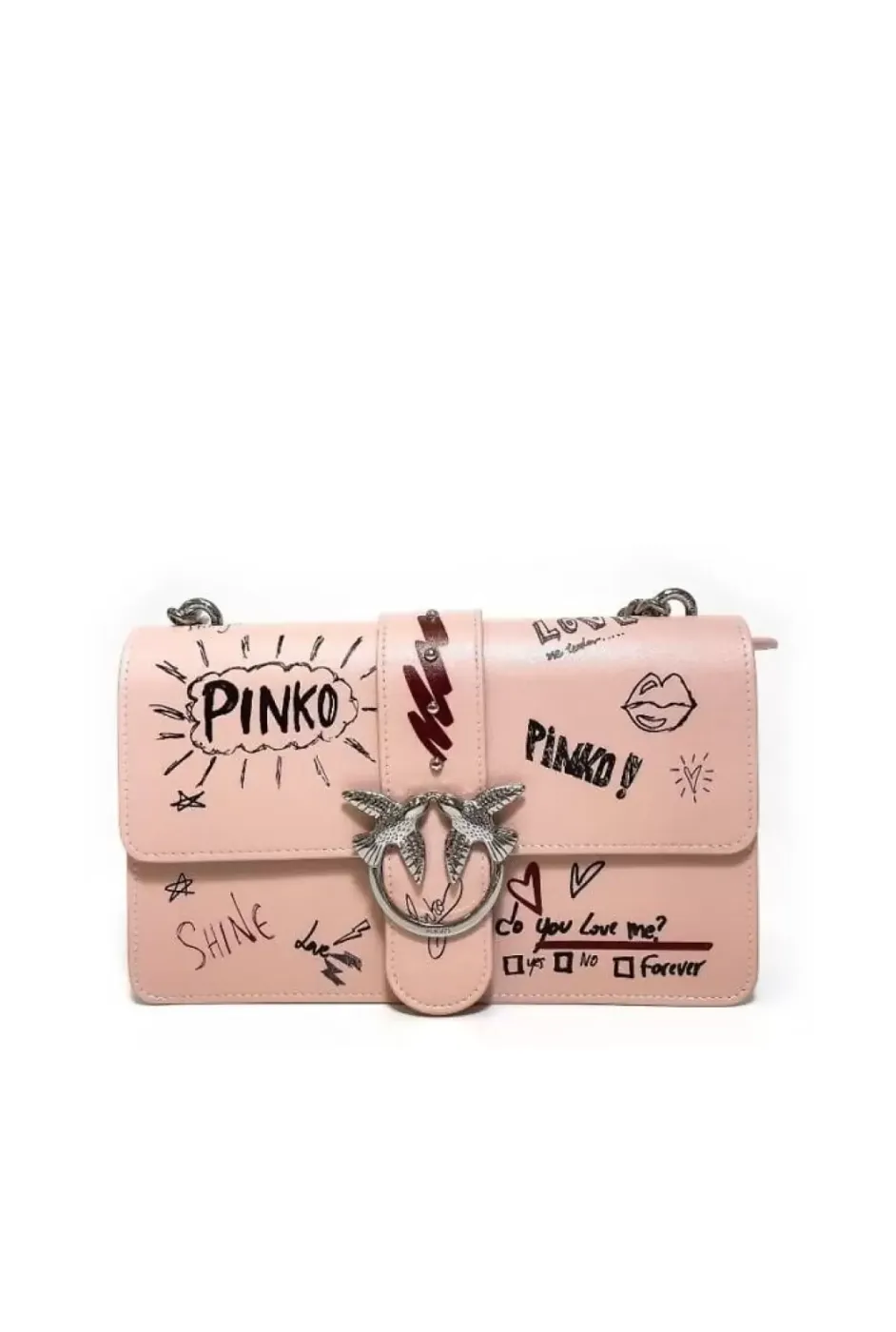MINI LOVE BAG SIMPLY GRAFFITI — pink