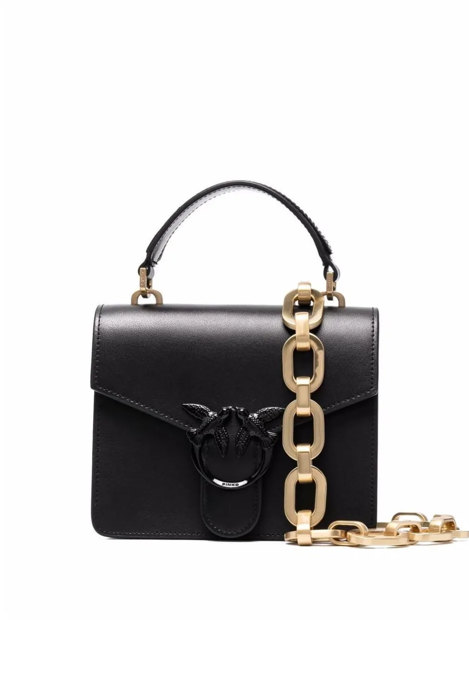 MINI LOVE BAG TOP HANDLE MAXI CHAIN — black