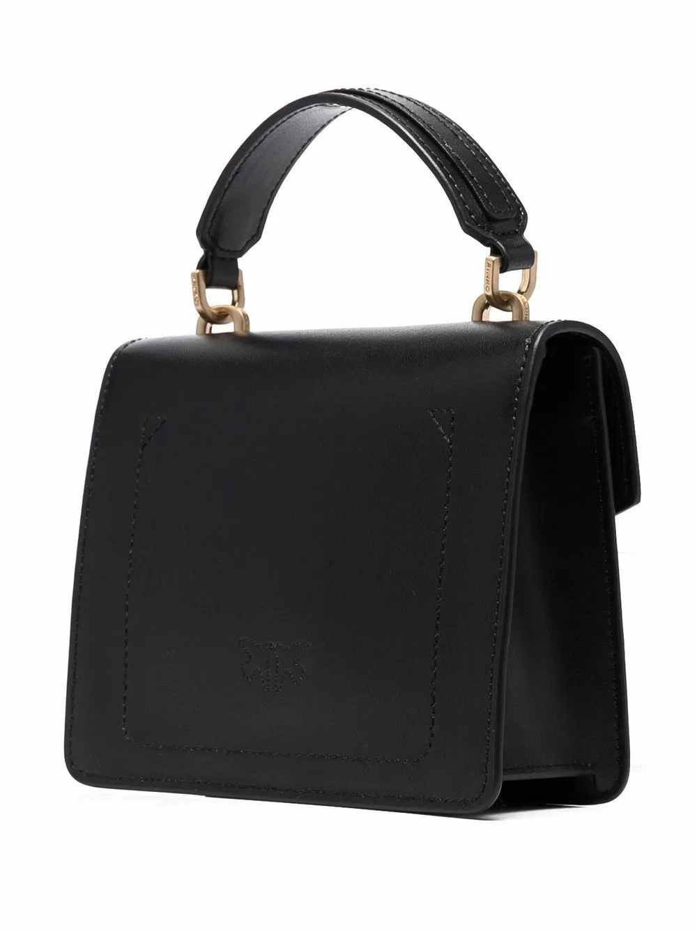 MINI LOVE BAG TOP HANDLE MAXI CHAIN — black — фото 3