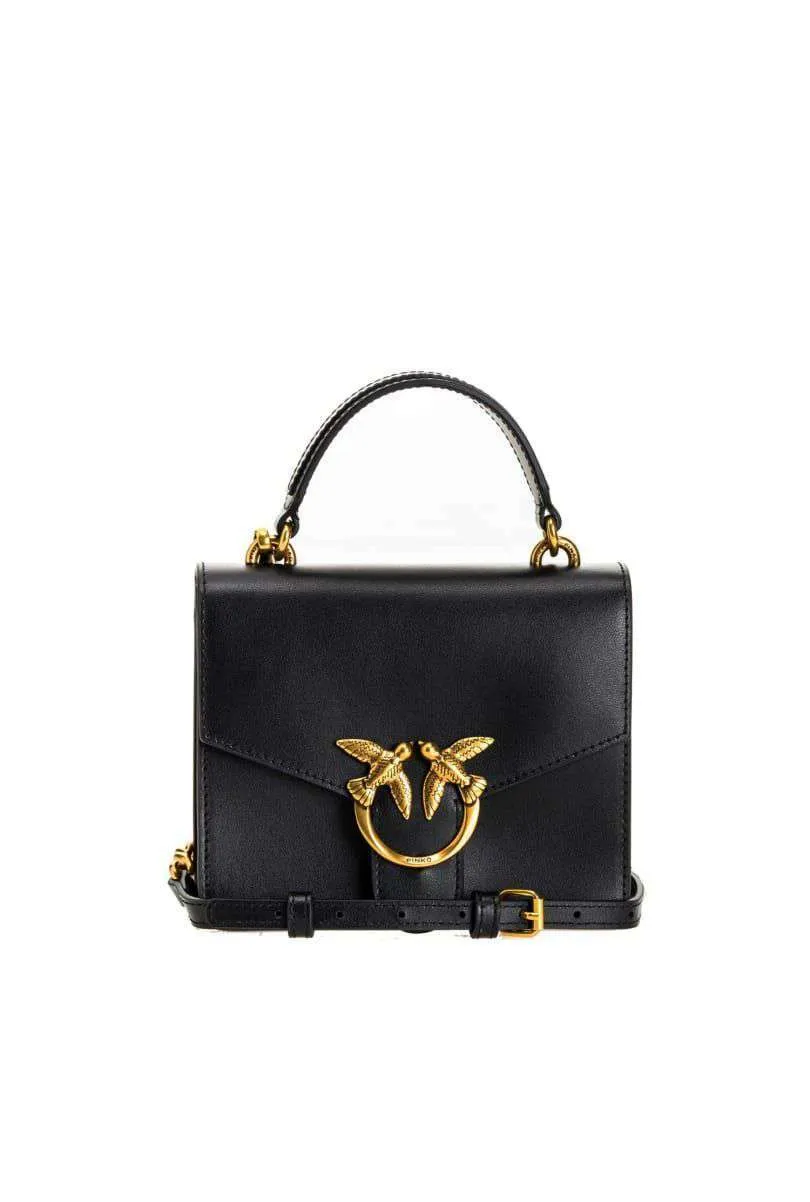 MINI LOVE BAG TOP HANDLE SIMPLY — black