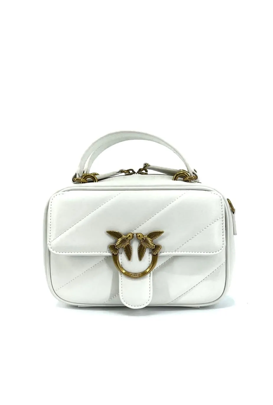 MINI SQUARE BAG MAXI QUILT — white