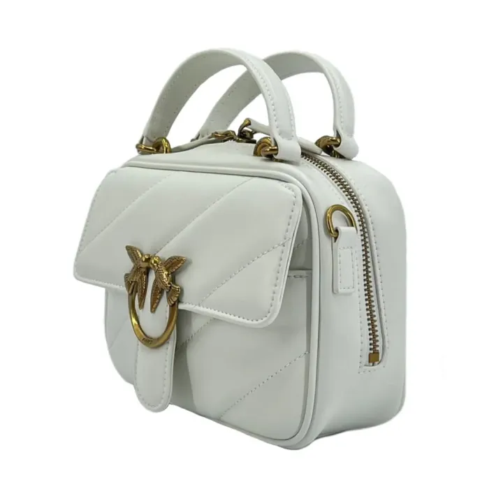 MINI SQUARE BAG MAXI QUILT — white