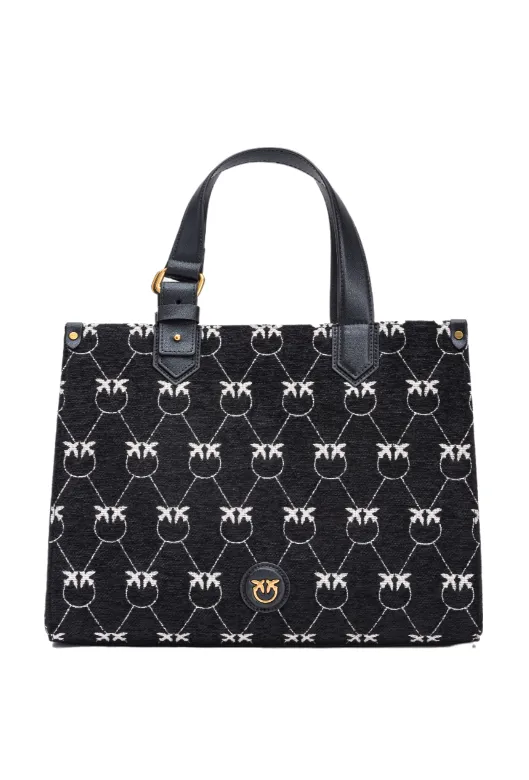MONOGRAM JACQUARD SHOPPER BOX BAG