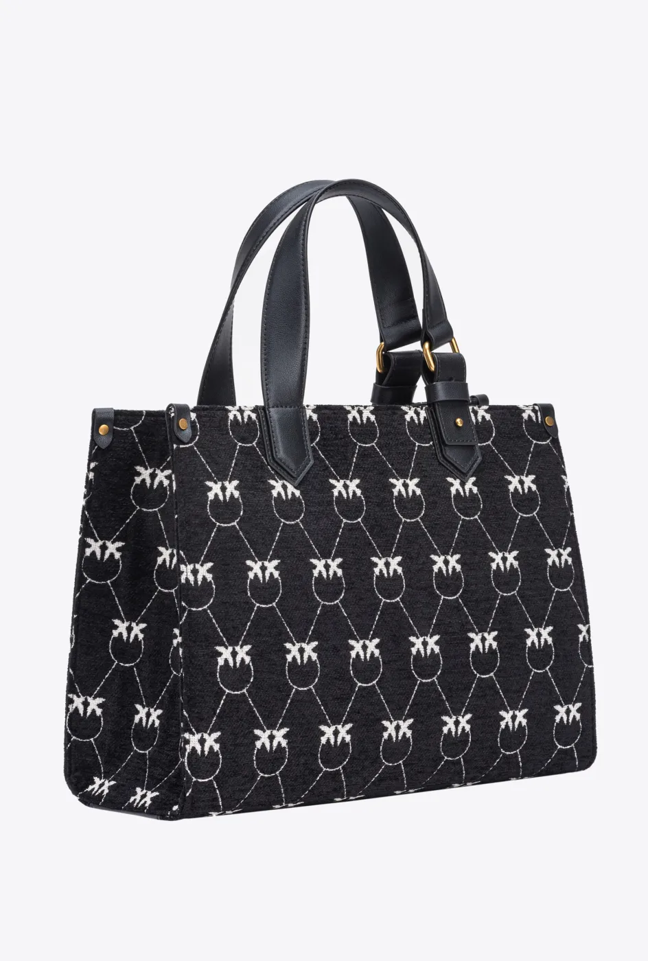 MONOGRAM JACQUARD SHOPPER BOX BAG